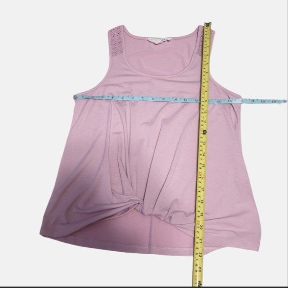 Hippie Rose Women's Size Small Pullover Twist- Front Sleeveless Top Pink - Picture 4 of 11